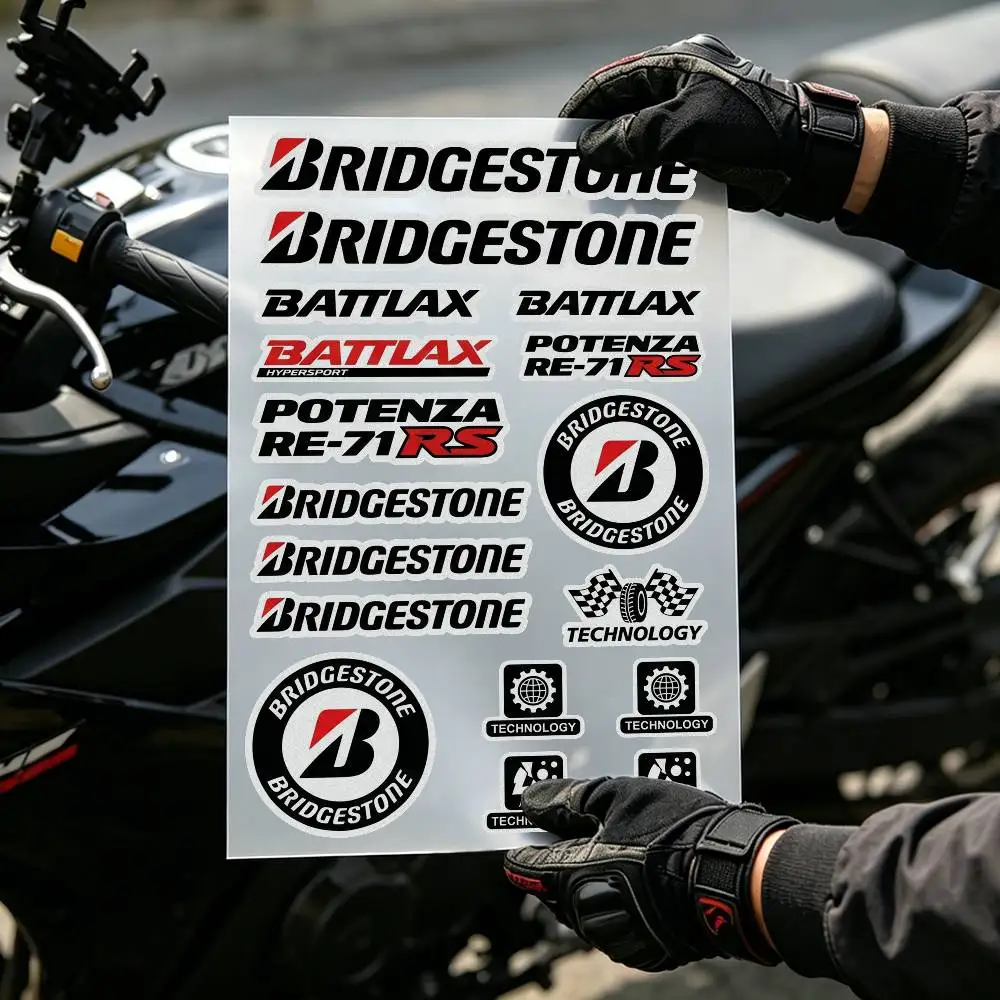 For Bridgestone Reflective Safety Sticker for Car Bumper  Also Fit Motorcycle Helmet Bicycle Night Warning Tape  Waterproof