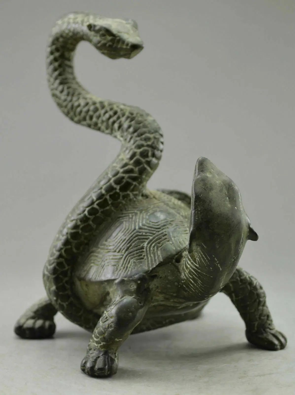 Xuanwu Turtle Snake Basalt four Spirits beasts Feng Shui god beast statues