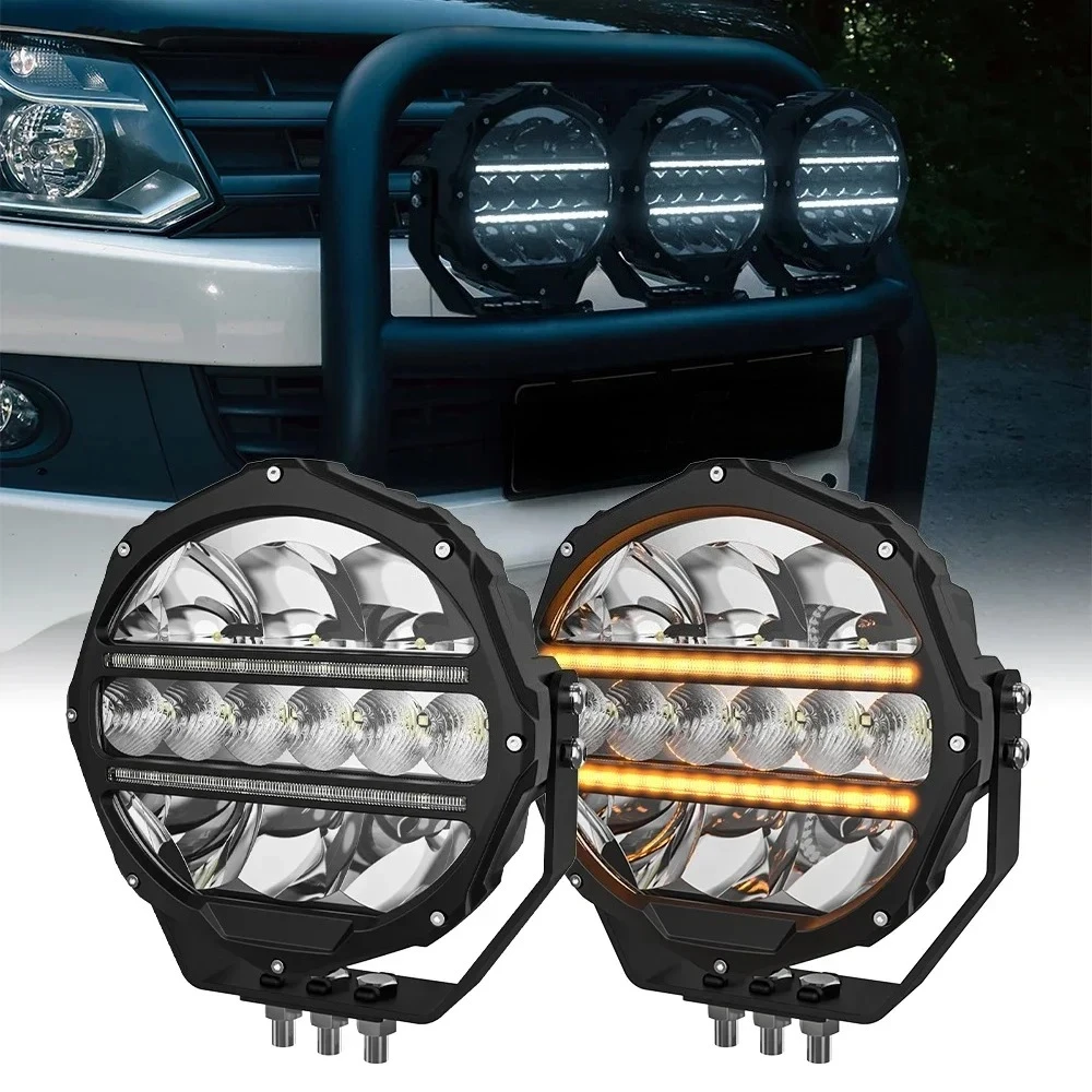 E‑MARK Certified 9‑Inch Anti‑glare Super‑bright Off‑road Vehicle Spotlight Auxiliary Lamp