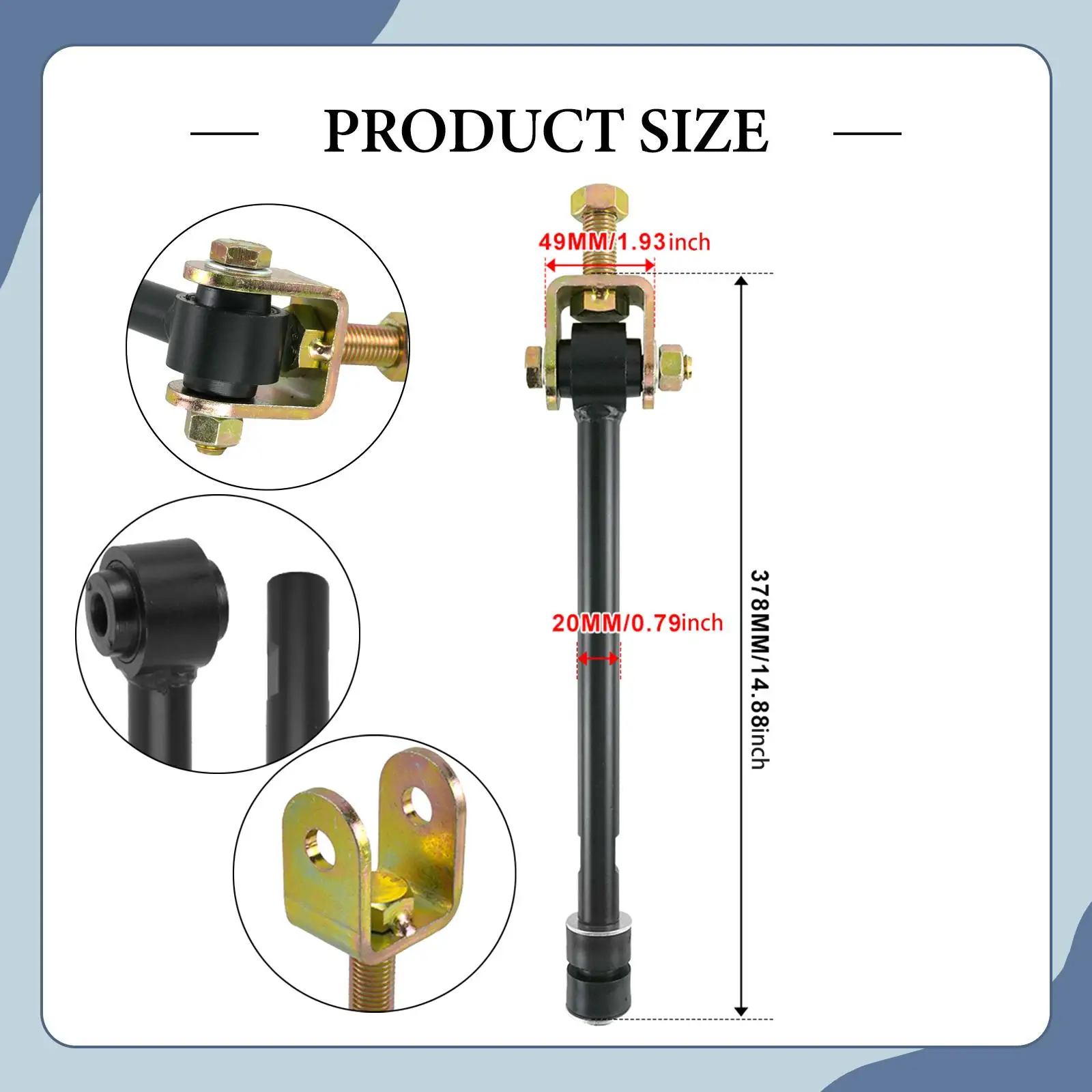 ชุดซ่อมข้อต่อเหล็กกันโคลง 7-9 นิ้ว สำหรับรถบรรทุก 1500/2500/3500 HD แบบข้อต่อด้านล่าง