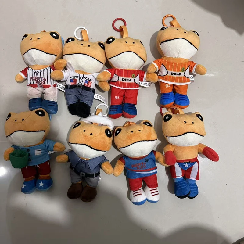

Style Puerto Rican Frog Stuffed Animal Cute Wearing Clothes Frog Plush Pendant Plush Toy For Children Adults Gifts Toys