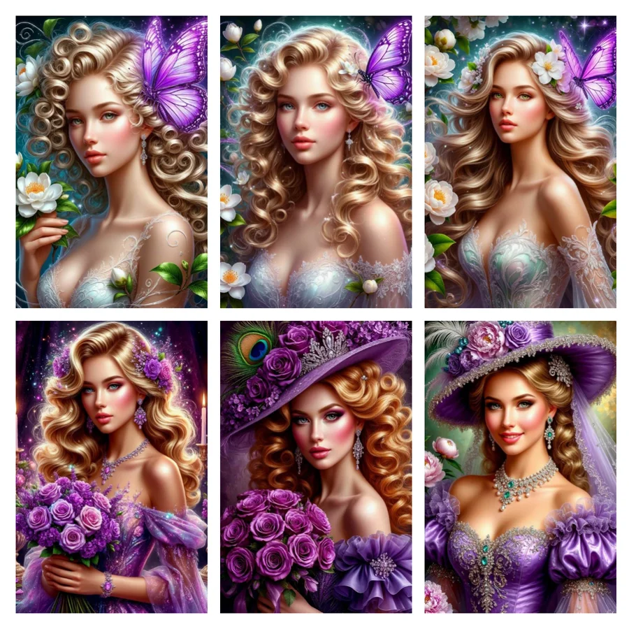 

Сексуальная женщина бабочка цветок Diy алмазная живопись новая коллекция красивая и модная девушка полная мозаичная вышивка картина