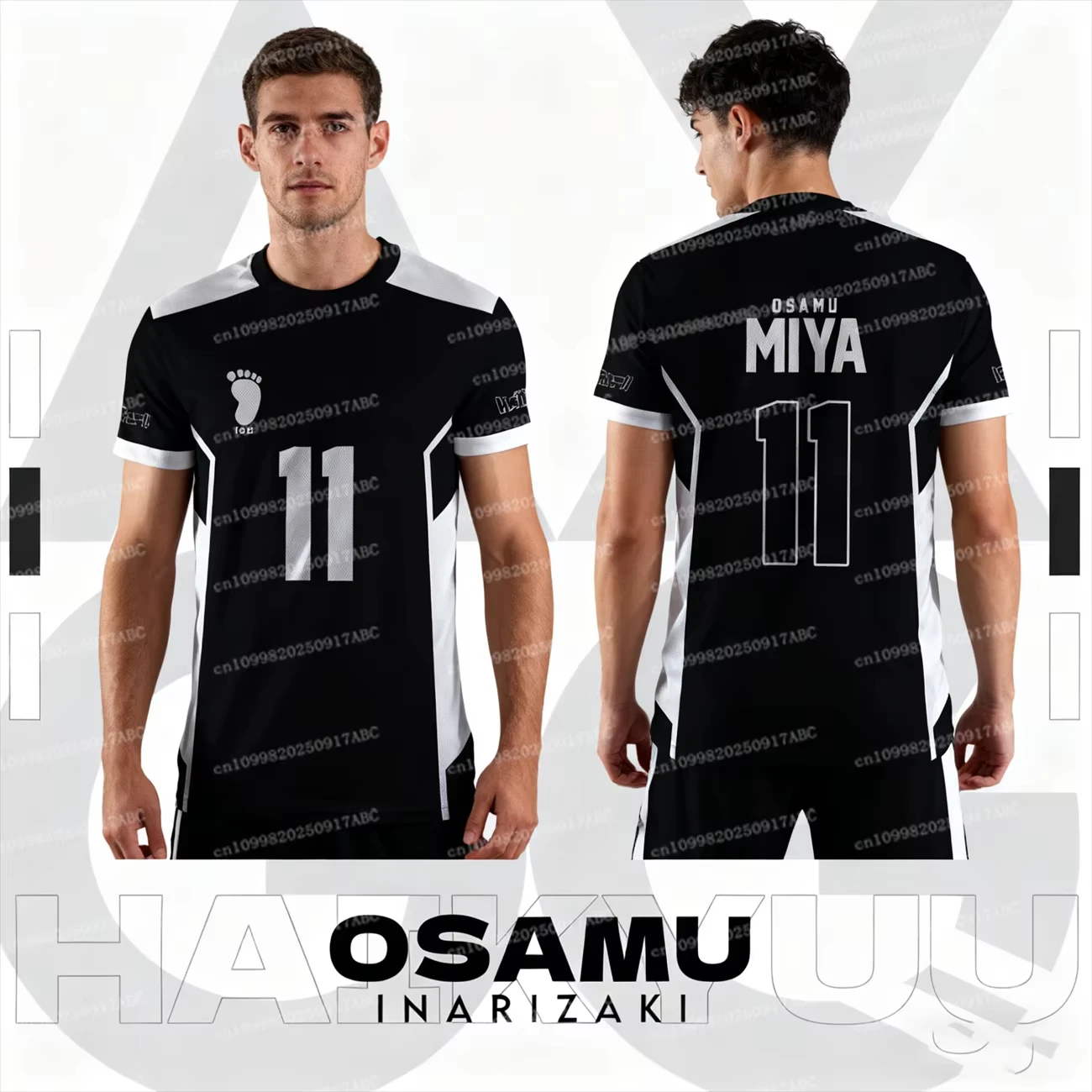 Haikyuu Inarizaki Cartoon Anime Cosplay Men Jersey Summer Men Short Sleeve Y2K Top Children Tee Tops Women Oversized T-shirt