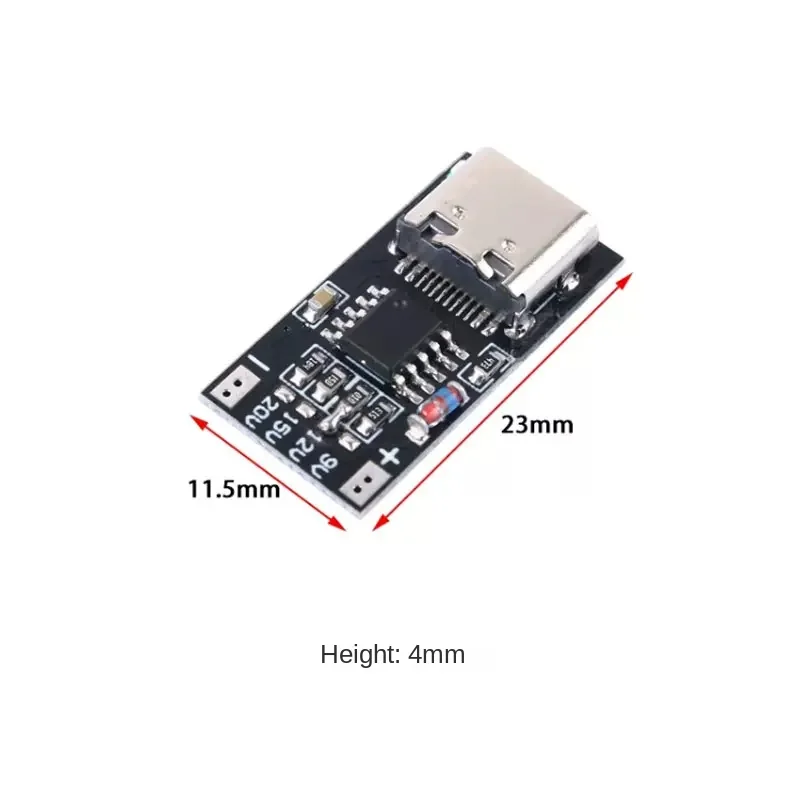 Type-C PD2.0 PD3.0 9V 12V 15V 20V Fast Charge Trigger Polling Detector USB Boost Power Supply Change Module Charger Board Tools