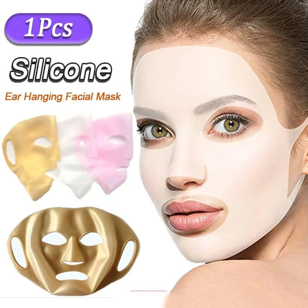 3D Silicone Face Masks Holder Moisturizing Reusable Masks Cover Prevent Evaporation Beauty Skin Care Facial Masks Skin Care Tool