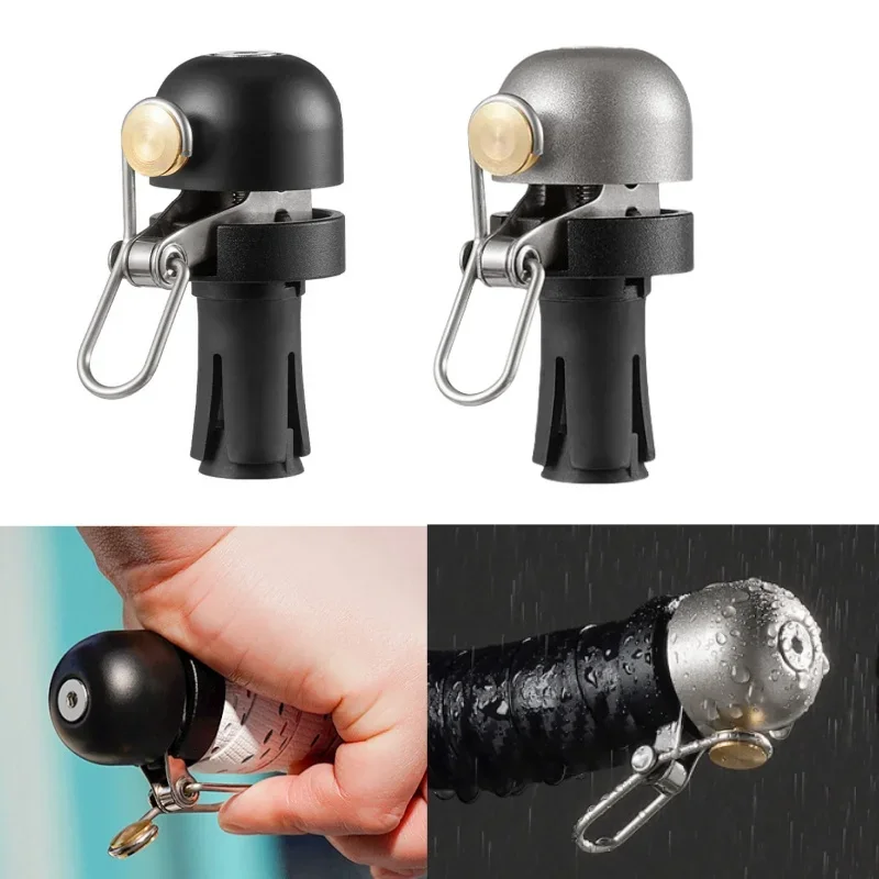 

Bicycle Bell Bike Handlebar Plug Bell Aluminum Alloy Road Bike Bell Clear Loud Sound 80dB High Decibel Ring Alarm