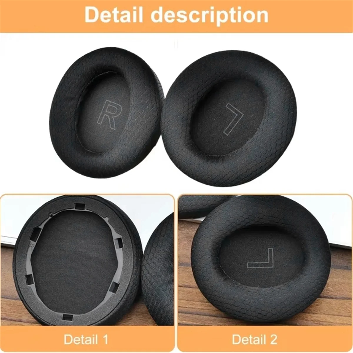 Сменные дышащие сетчатые амбушюры SEMOIC для наушников Life Q30/Q35, мягкие пенопластовые амбушюры