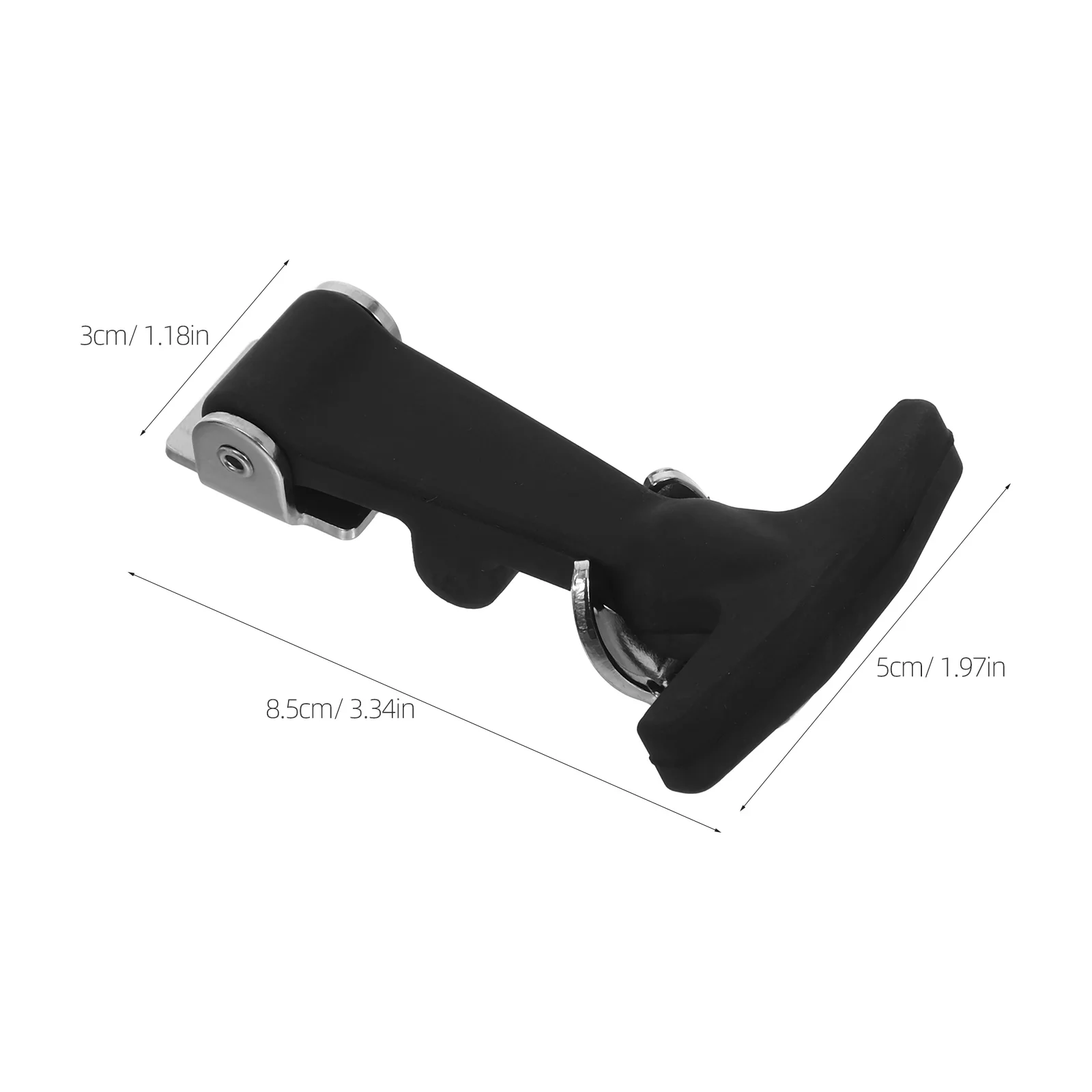 2 قطعة الفولاذ المقاوم للصدأ المطاط T-مقبض مزلاج امتصاص الصدمات قفل محرك السيارة لصندوق التبريد مقطورة غطاء المحرك خزانة دائم