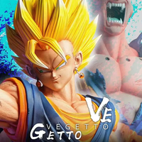 33cm Cartoon Dragon Ball Z Cartoon Character Majin Buu Vs Vegetto Supports Gk Digital Pvc Statue Collection Model Doll Toy Statu