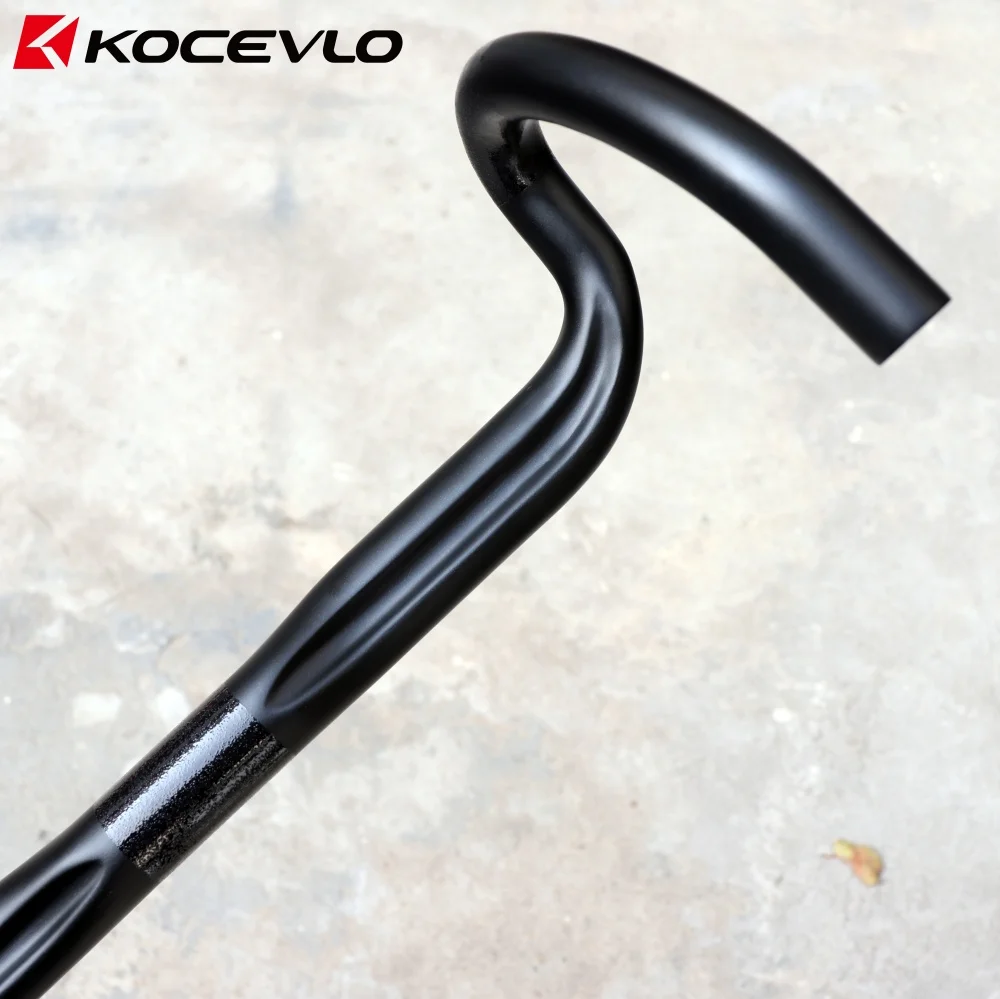 KOCEVLO ألياف الكربون الطريق المقود 400/420/440 مللي متر عازمة بار أسود ماتي إنهاء الطريق دراجة الكربون المقود دراجة أجزاء