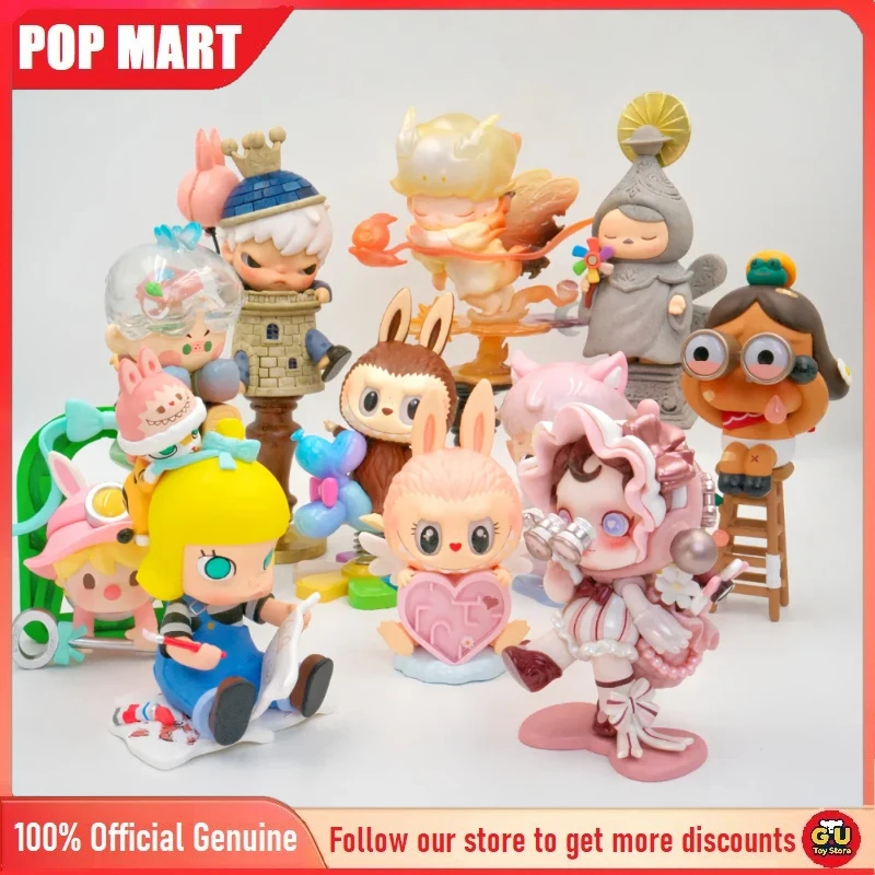 

Original POPMART Search Mokoko Series Handheld Blind Box Toys City Amusement Park Gift Ornaments Collectibles Mystery Box Gifts