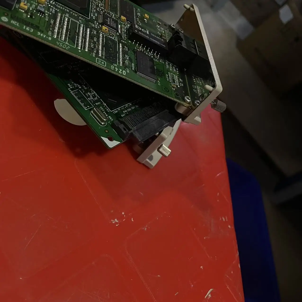 بطاقة شبكة خادم الطباعة الداخلي Ethernet J6057A 10/100tx لبطاقة شبكة HP 500 510 hp 615N وطابعة DesignJet Plotter #1