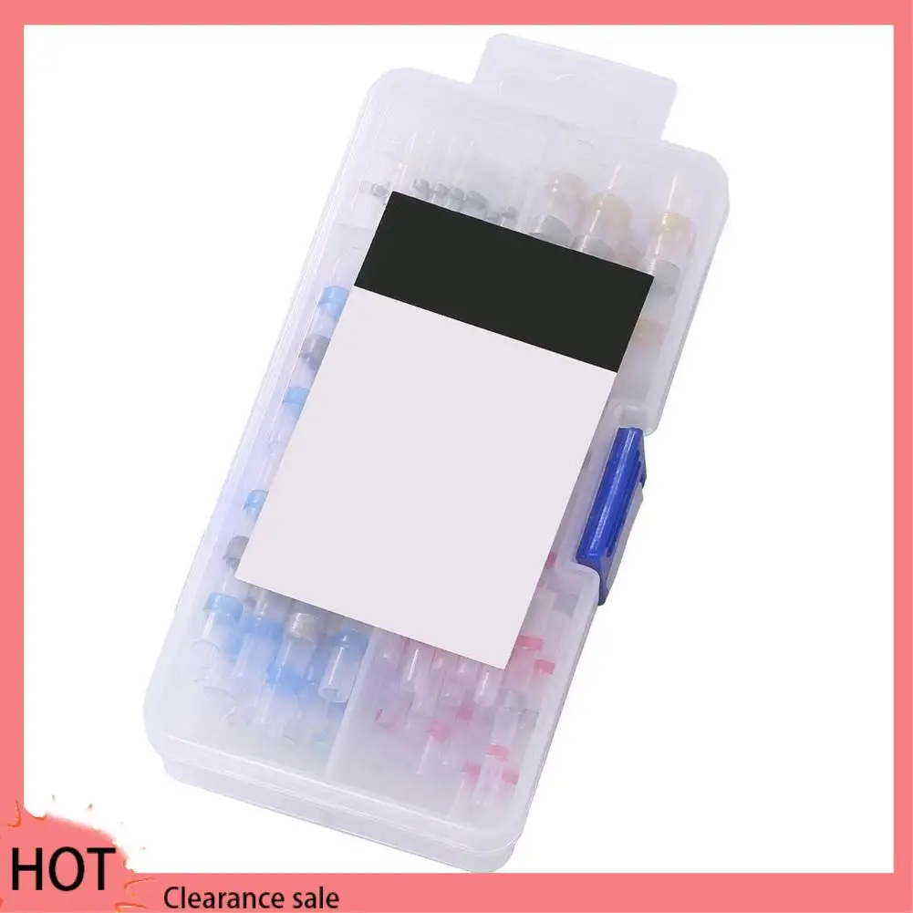 A88Z 200 peças de conectores de extremidade termo retrátil com vedação de solda terminais de cobre elétrico com caixa (70vermelho 60azul 50 branco 20 amarelo)