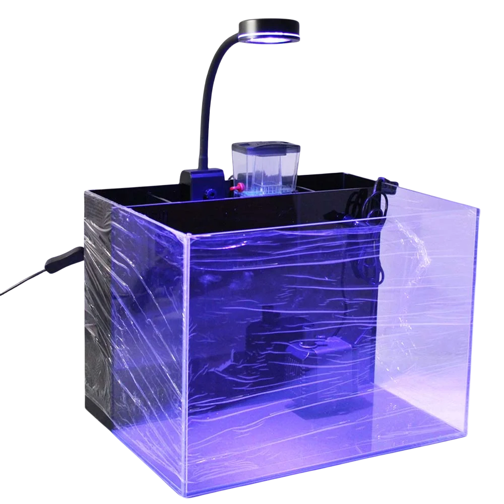 For Clip on 6X3W saltwater AC100-240V LED Full Spectrum Aquarium Tank Light For Marine Corals Reef Aquarium tank 8/10/12H timmer