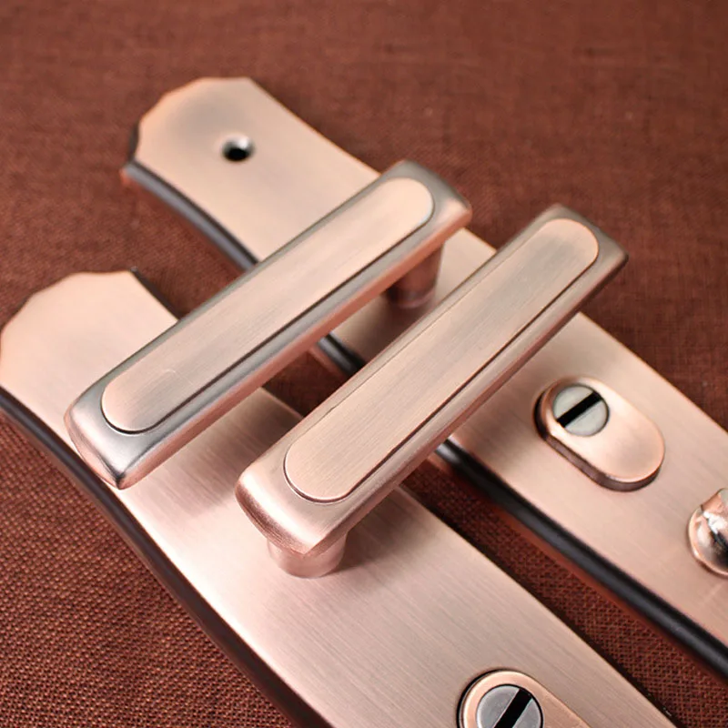 Imagem -02 - Multi-function Porta Handle Plate Anti-roubo Pick-proof Fechadura da Porta Hardware Lock Fittings Anti-explosão