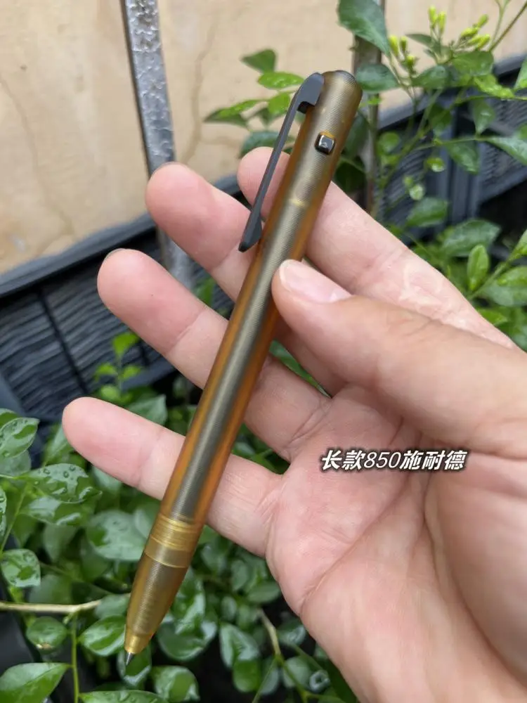 1 Piece ULTEM PEI Made Bolt Pen with Titanium Pocket Clip Wring Pen SLong Version