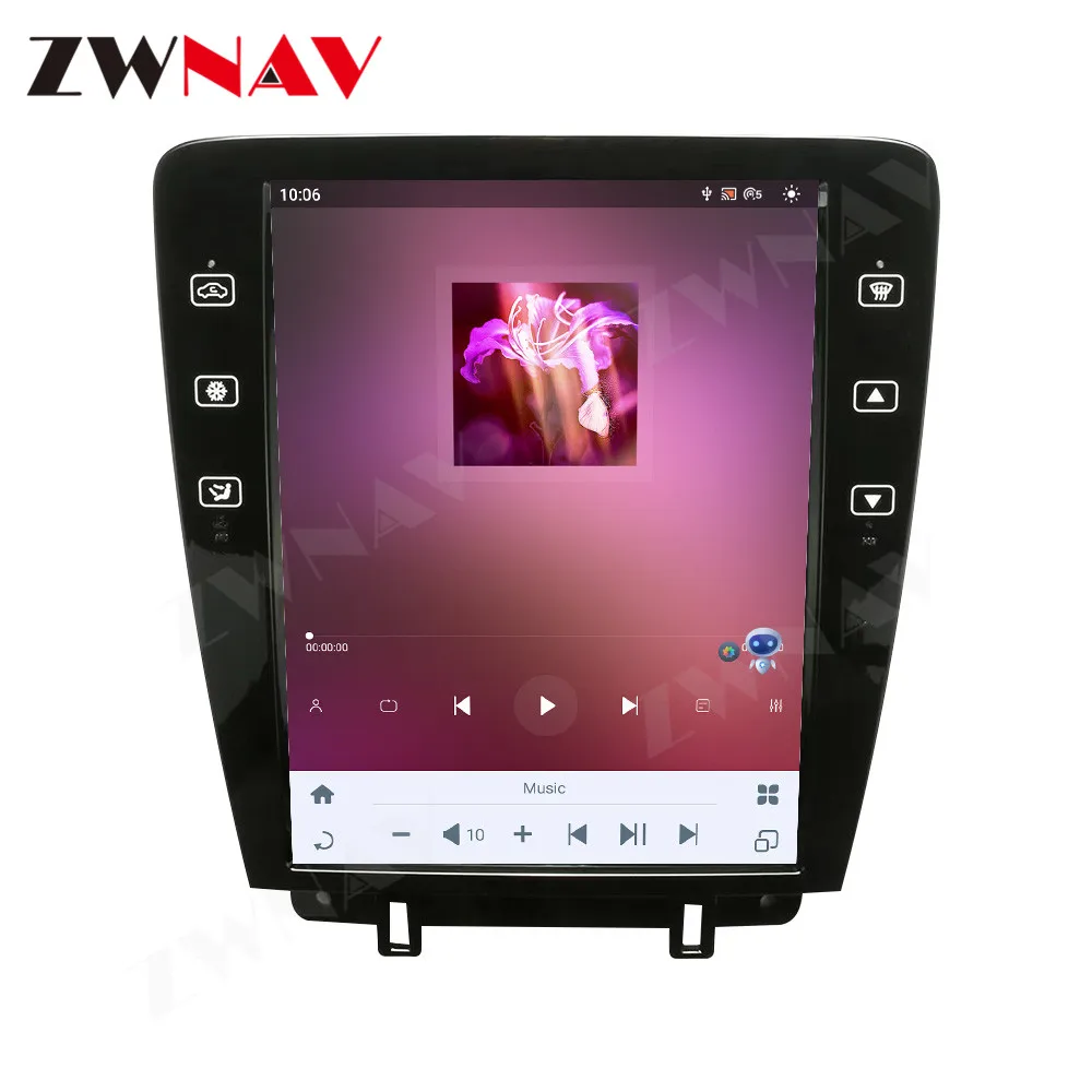 For Ford Mustang 2009 2010 2011 2012 2013 Car Radio Carplay Android Vertical Screen Automotive 2 Din Multimedia Auto GPS Audio