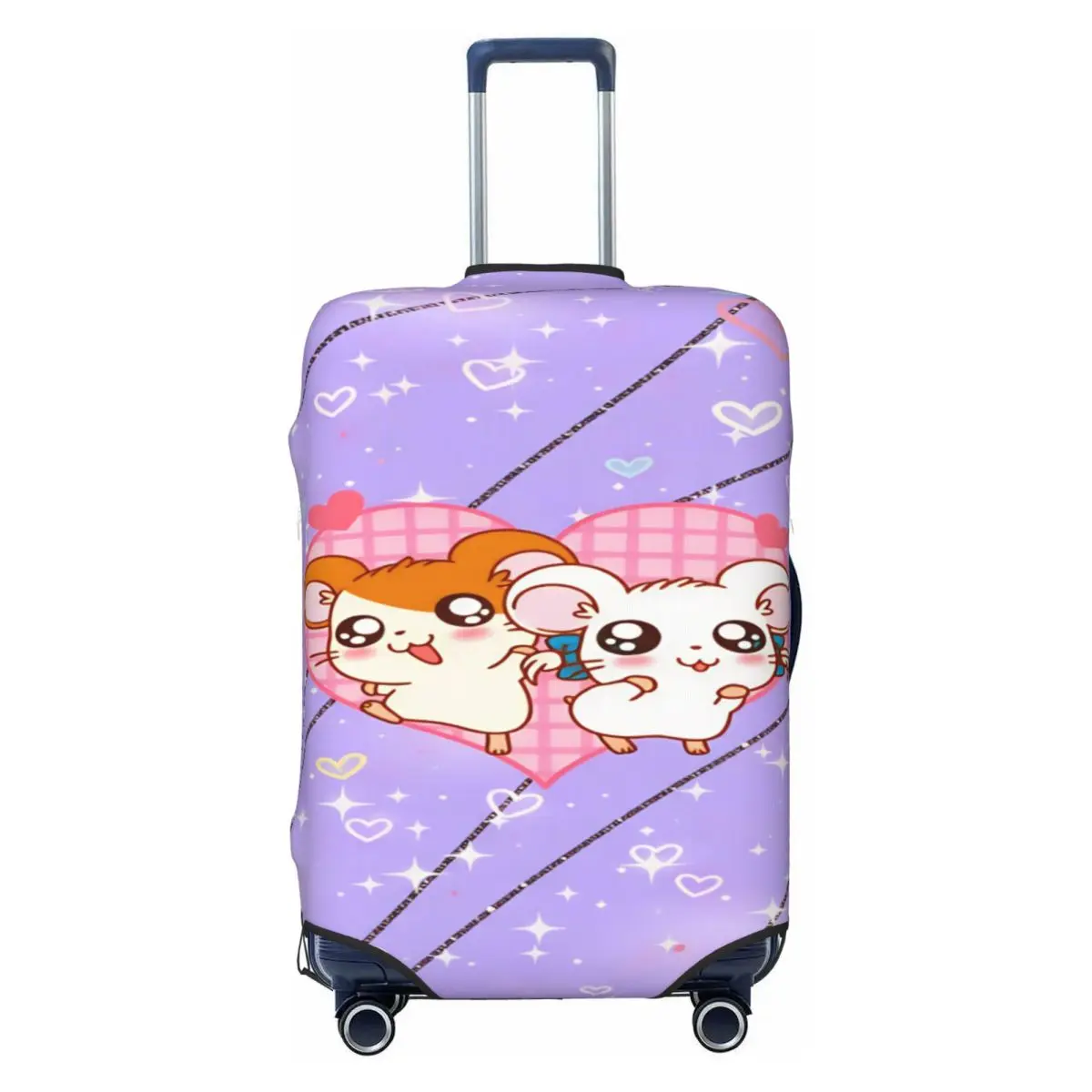 Hamutaro Suitcase Cover Cruise Trip Vacation Practical Luggage Case Protector