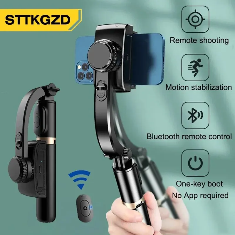 STTKGZD Handheld Gimbal Stabilisateur Estabilizador Selfie Stick Fill Light Smartphone Action Kameralar Bluetooth Tripod Gymba