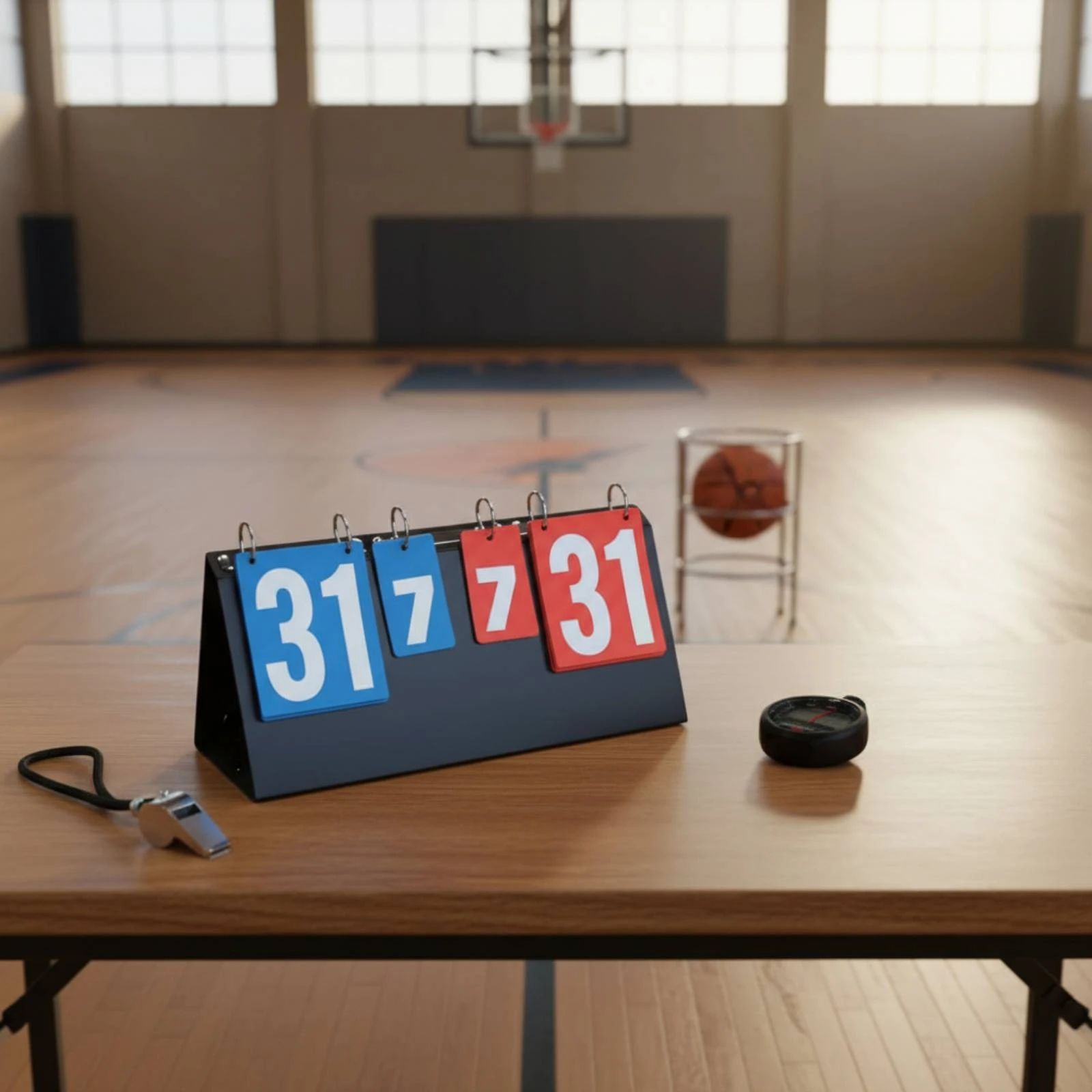 Portable Flip Scoreboard Multi-Sport Flip Scoreboard Score Flipper Waterproof Game Counter Easy to Read for Coaches, Tournament