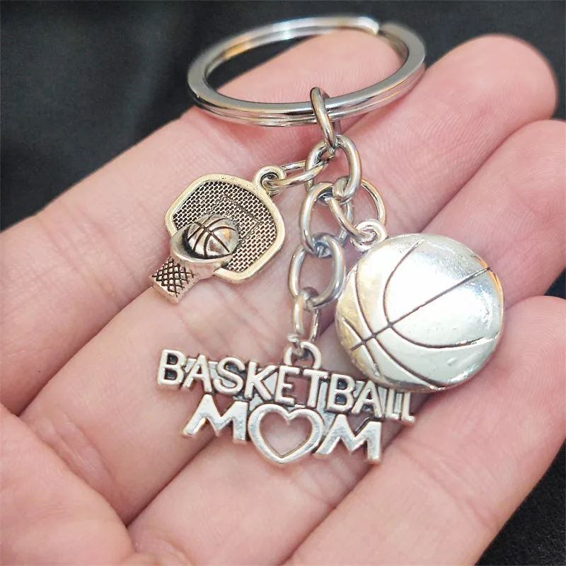 Basketball Mom Keychain, Basketball Player Gift Keyring,basketball Hoop, Men Sports Pendant Bag Accessories