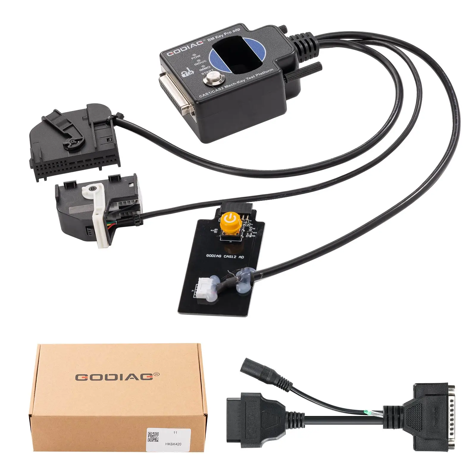 GODIAG für BMW CAS1/CAS2 Mech-Key-Testplattform zur Erkennung der CAS- und Schlüsselsynchronisation, lötfreie Passform, CAS-Datenlesung – Detail 5