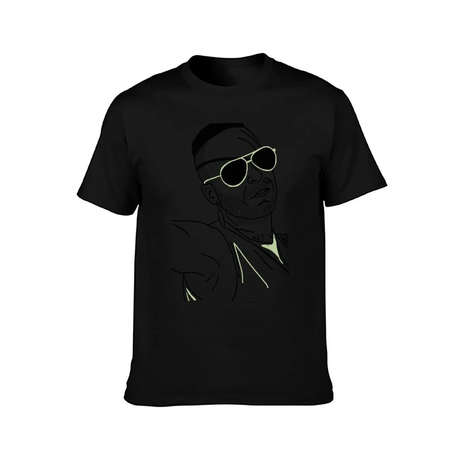 Neon Draw Werewolf Hunter T-Shirt Large Size Loose Casual Tee T-Shirt
