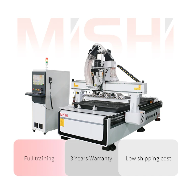 MISHI China Best Price Woodworking 4 Axis 2030 Spindle Automatic 1325 Cnc Wood Router Hine Atc