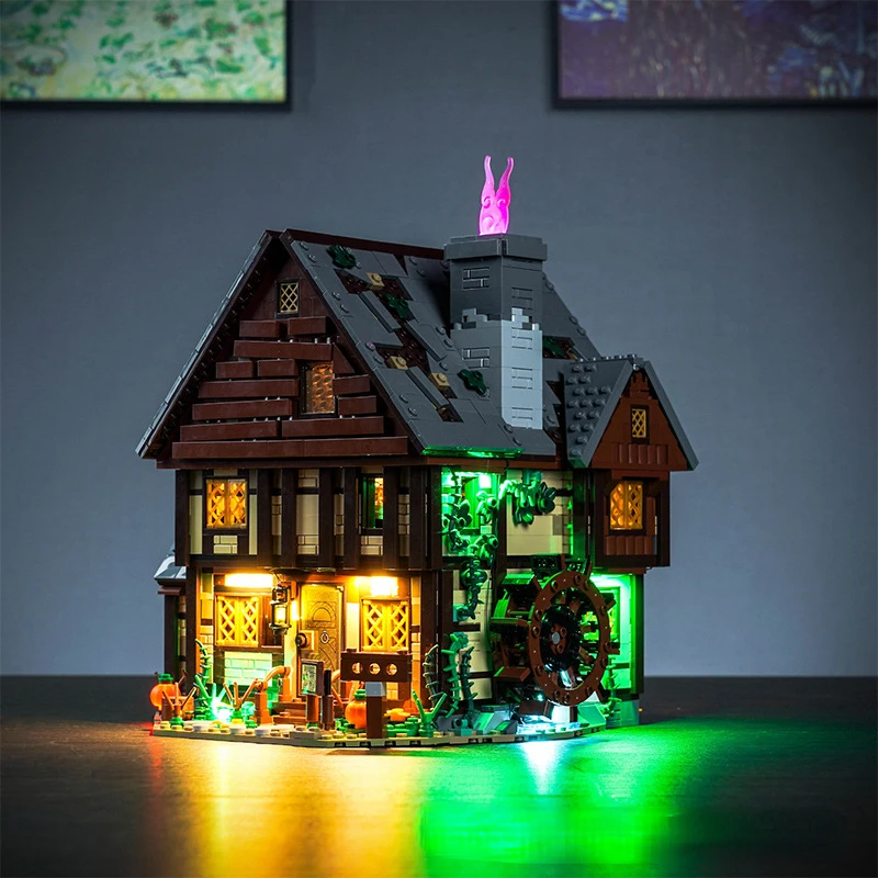 No Bricks Led Light Kit for Hocus Pocus: The Sanderson Sisters\' Cottage 21341