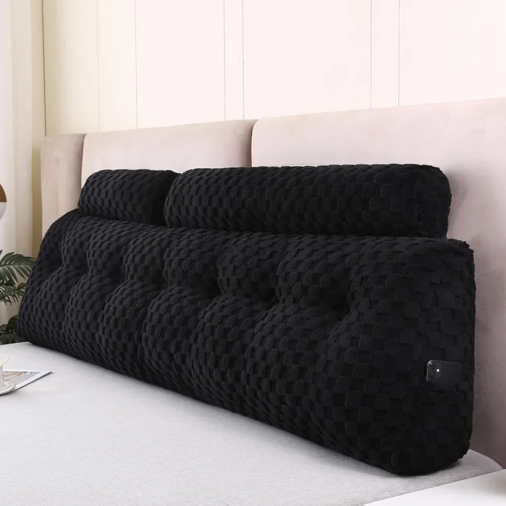 

Wedge Shaped Headboard Pillow+long and Short Head Roll Pillow Headboard Large Cushion Bed Wedge Pillow