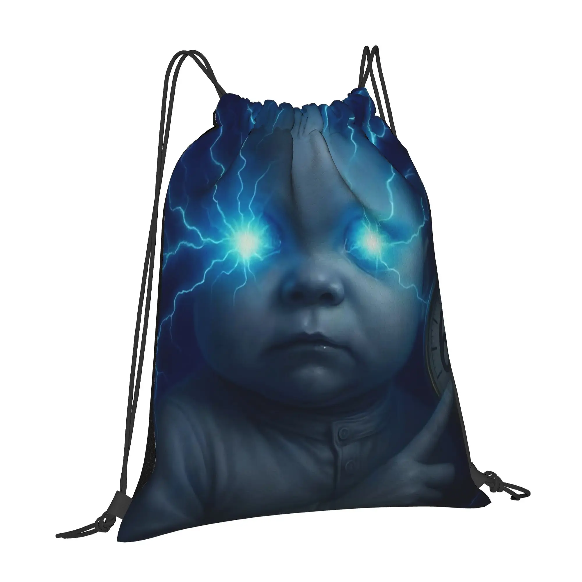 Lightning Ai Baby Pocket Watch 67 67 Multi-function Pocket Men Women Storage Backpack Teenager Travel Bag Print Drawstring Bags