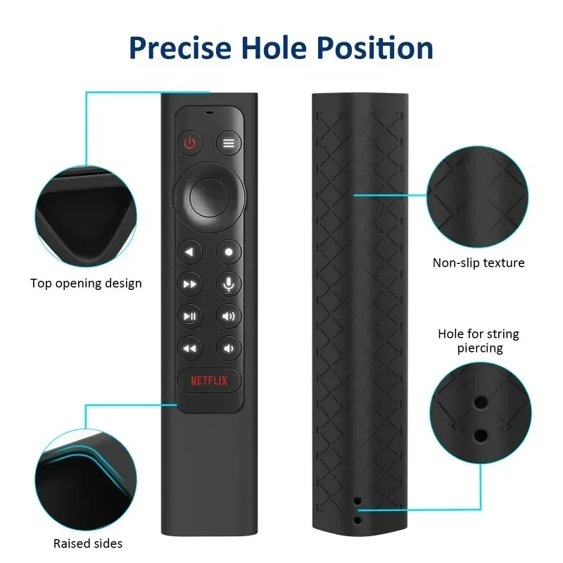 

Remote Control Case For NVIDIA Shield TV Pro 4K HDR Silicone Anti Fall Protective Soft Sleeve With Lanyard Luminous Blue/Green