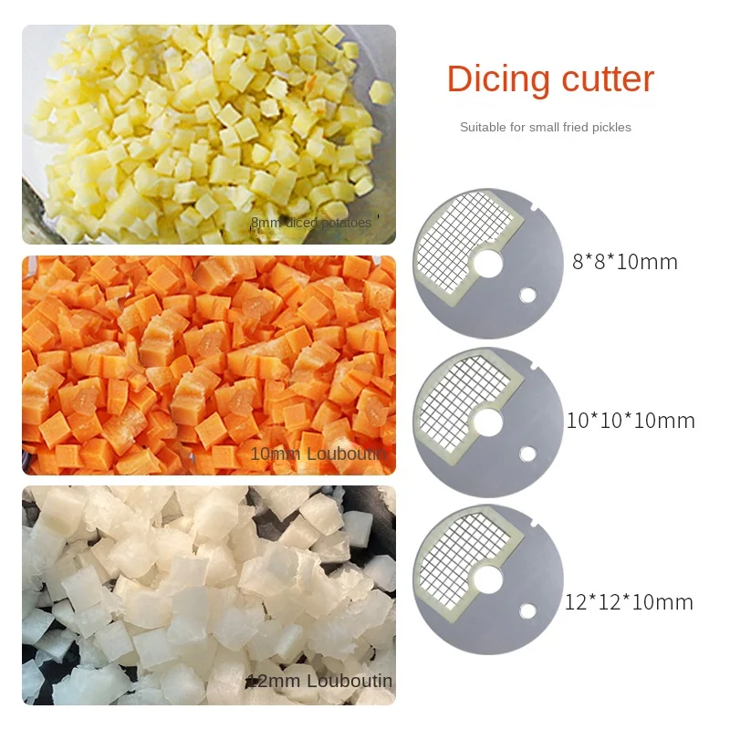 Vegetable Cutter Commercial Canteen Sliced Shredded Diced Integrated Kitchen Small Electric Chopper