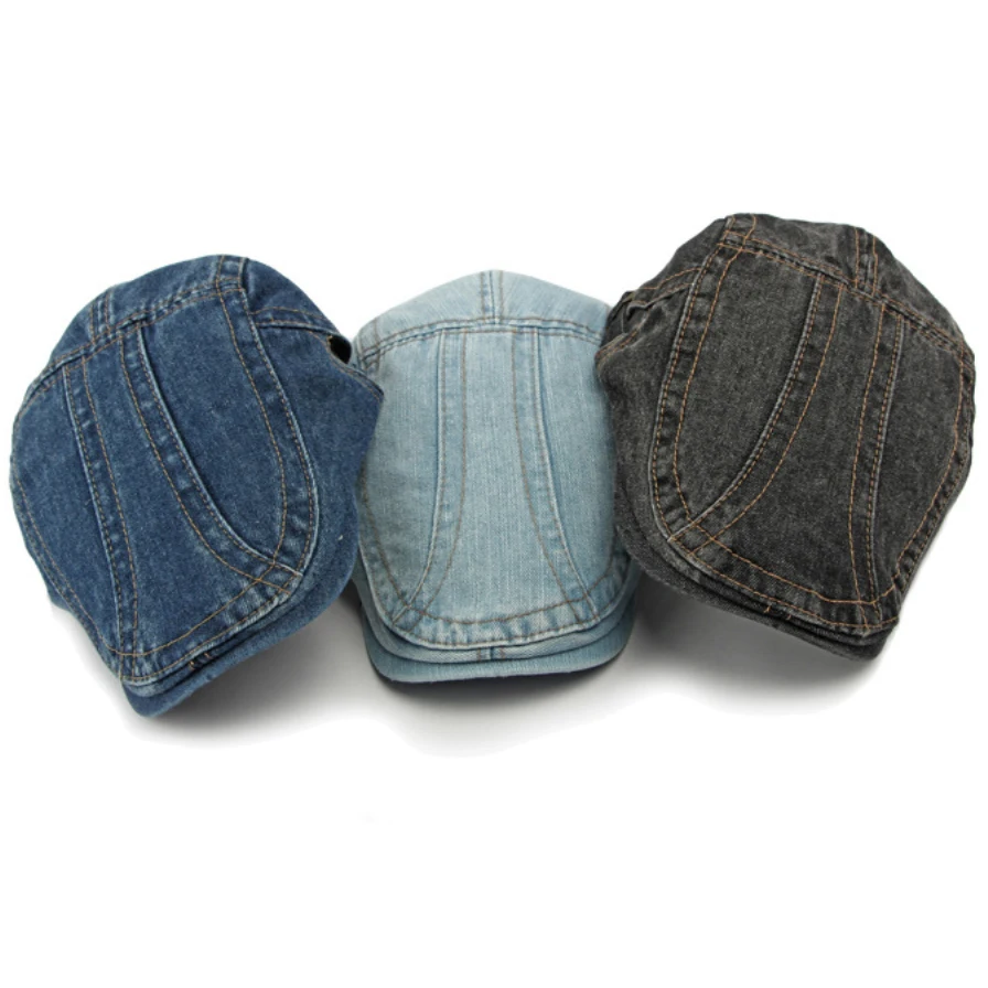 

HT4421 Berets 100% Cotton Spring Summer Autumn Beret Caps for Men Women Retro Artist Painter Beret Hat Male Female Ivy Flat Cap