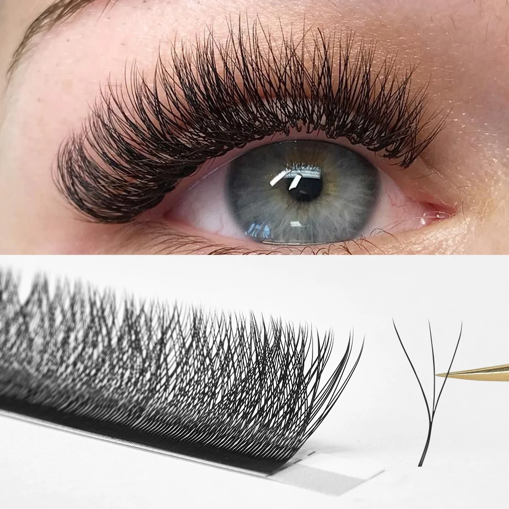 

Yelix НОВЫЕ 3D W-образные ресницы Цветущее цветение Готовые вееры Наращивание ресниц Натуральные мягкие ресницы C D Curl Volume Eyelashes