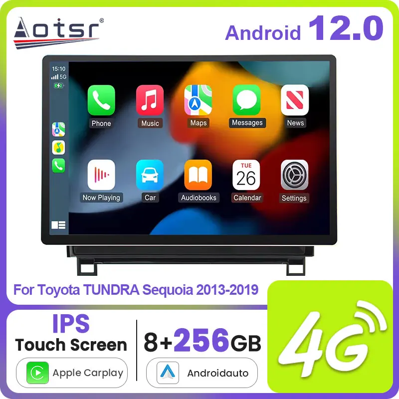 

13.3 inch Android 12.0 8+256G For Toyota TUNDRA Sequoia 2013-2019 Car Radio Multimedia Player Auto DVD Stereo Audio