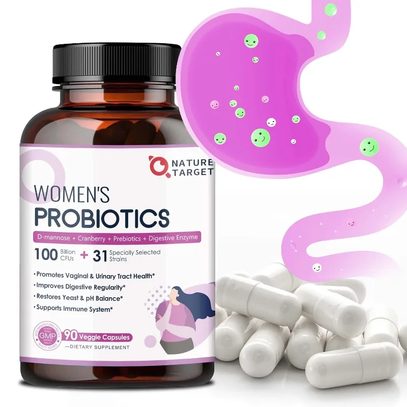 

Women's Probiotic Supplement - PH Balance, Healthy Vaginal Odor, Vaginal Flora, Yeast Balance, Immune Support