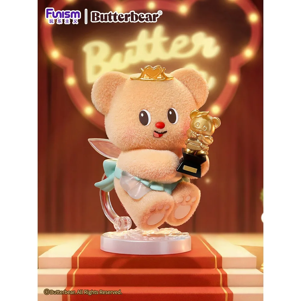 NEW Genuine Funism Butter Bear Top-Tier Team Series Blind Box Cute Peripheral Dolls Decorative Ornaments Surprise Birthday Gifts