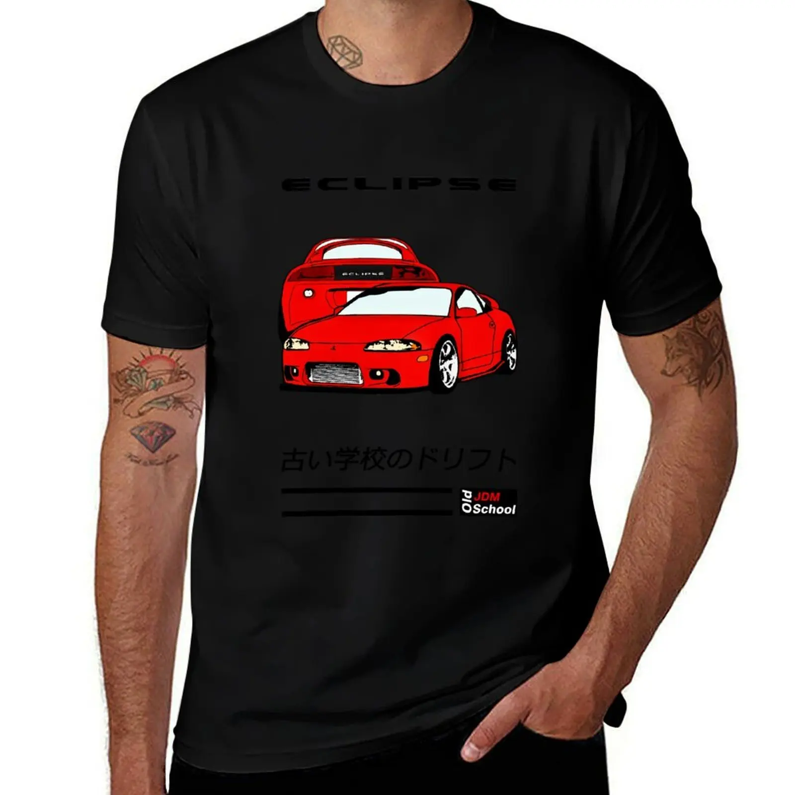 

JDM Eclipse Red T-Shirt t shirts for man cotton soft t shirts for man cotton man t shirt summer T-Shirt
