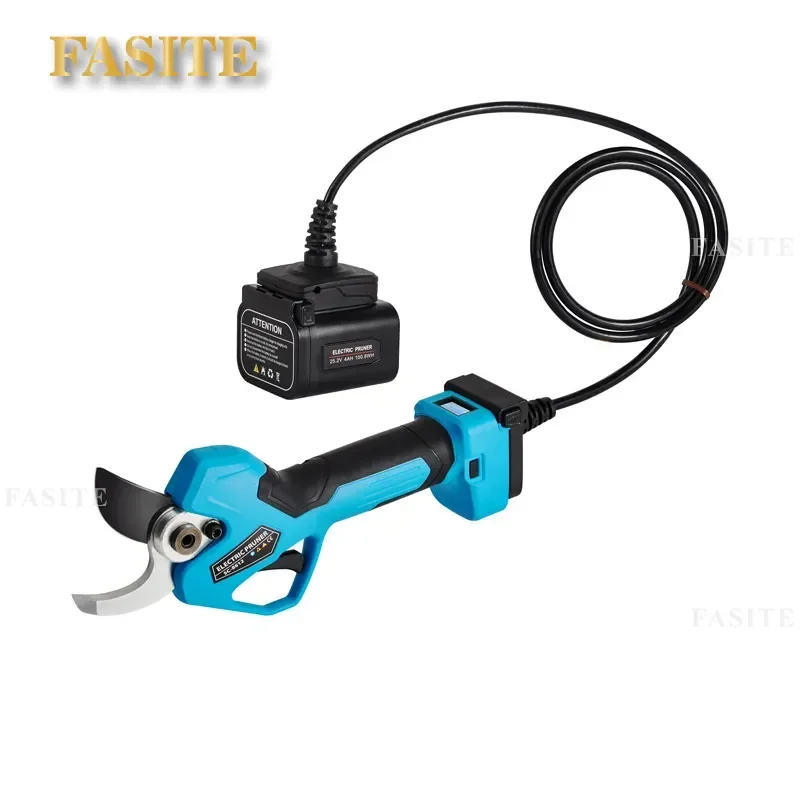 For 4.5cm Branch Cordless Electric Pruning Shears Rechargeable Lithium Battery Garden Scissors High Power Fruit Tree Trimming