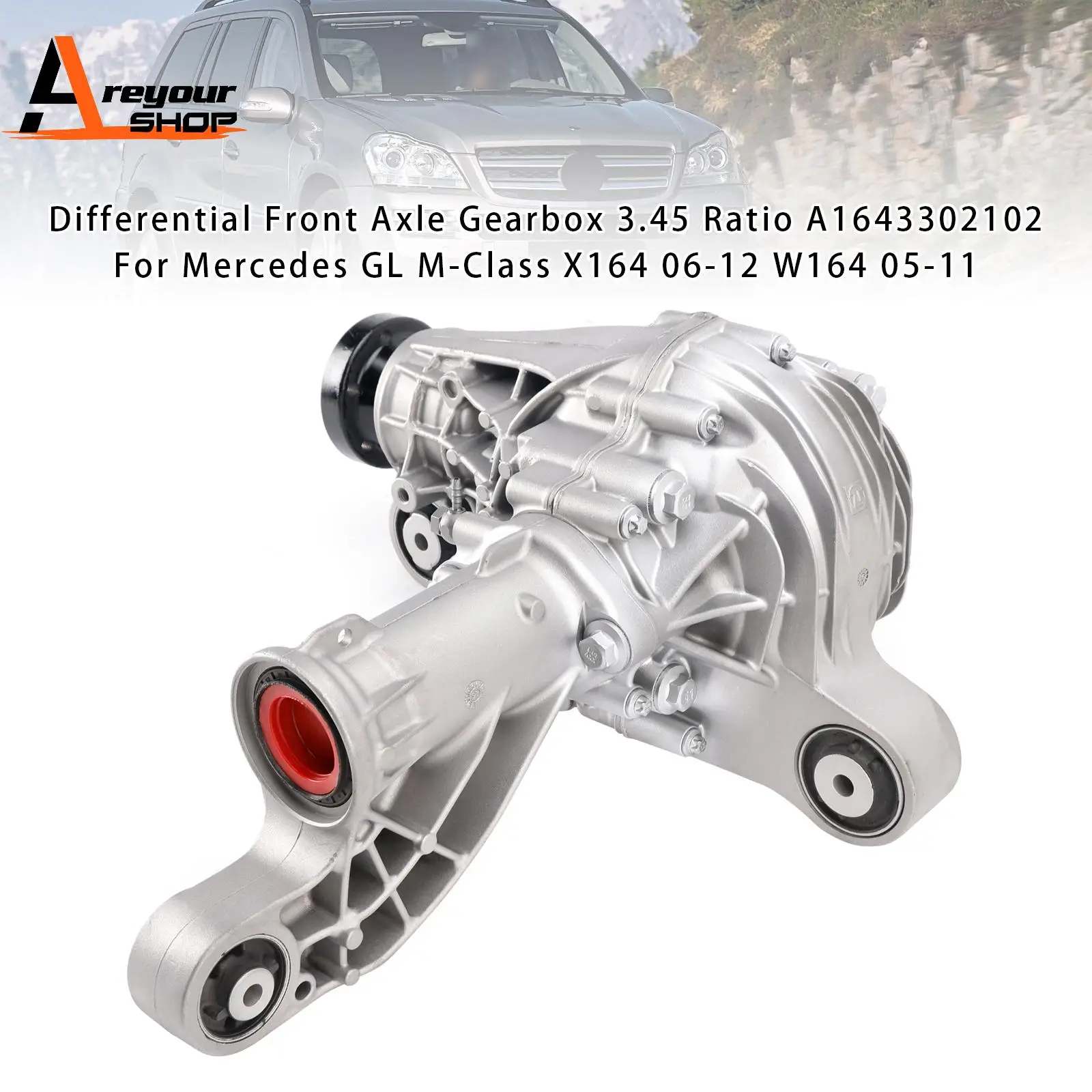 

Differential Front Axle 3.45 Ratio for Mercedes GL M-Class X164 06-12 W164 2005 2006 2007 2008 2009 2010 2011