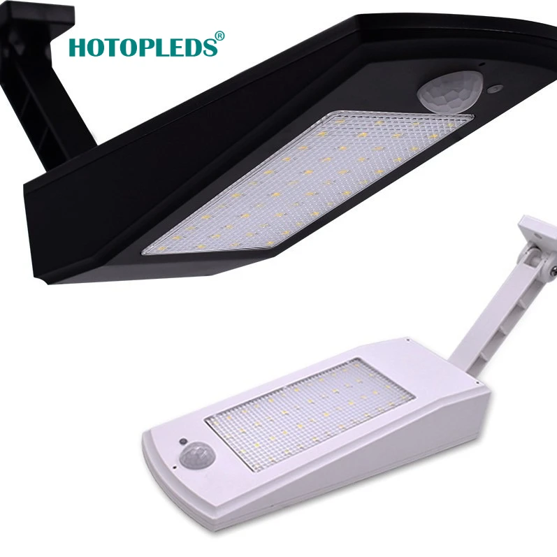 Solar Wall Lamp Outdoor Human Body Induction 48LED Landscape Garden Small Street Lamp Lighting Super Bright Adjustable Angle