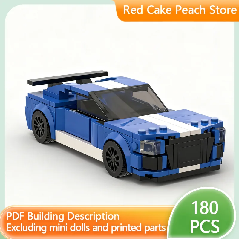 

Модель скоростного гоночного автомобиля MOC Building Mustang GT500 Hypercar, модульная технология, детские праздничные подарки, сборка игрушек, костюм