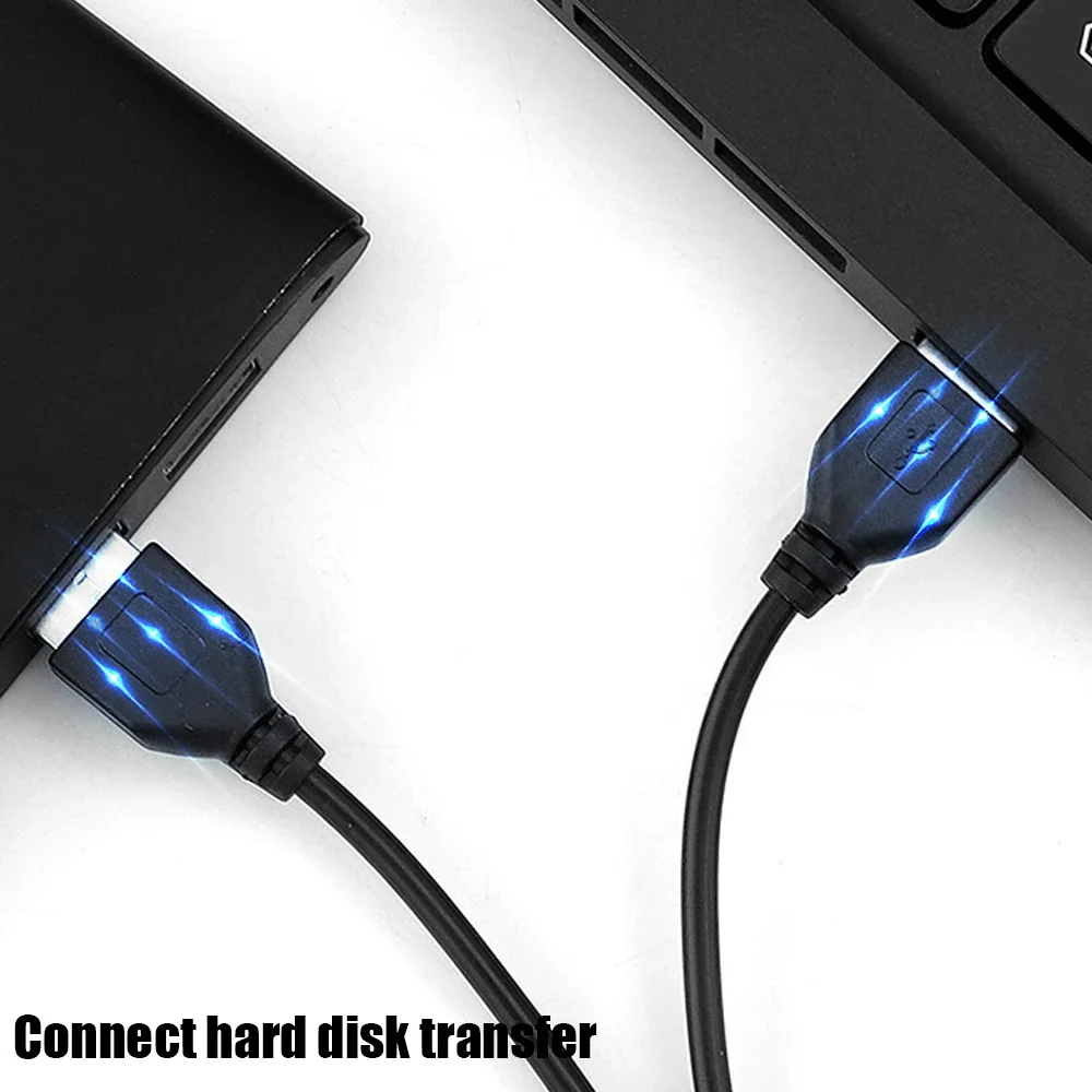 USB męski na męski przedłużacz USB do laptopa PC grzejnik dysk twardy TV Unviersal USB 2.0 Extender przewód do przesyłania danych