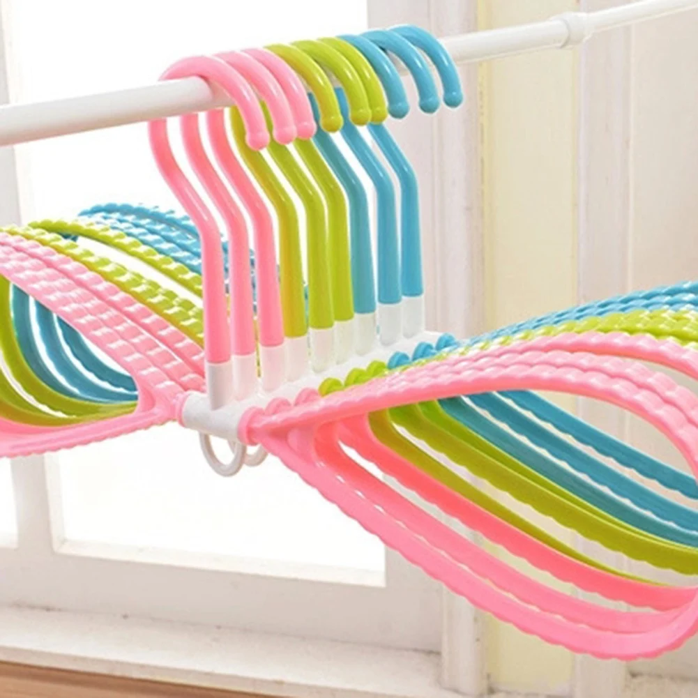 

6 шт./компл., 8-образная пластиковая нескользящая вешалка, экономящая место, сушилка для одежды, вешалка, вешалки для одежды-FS