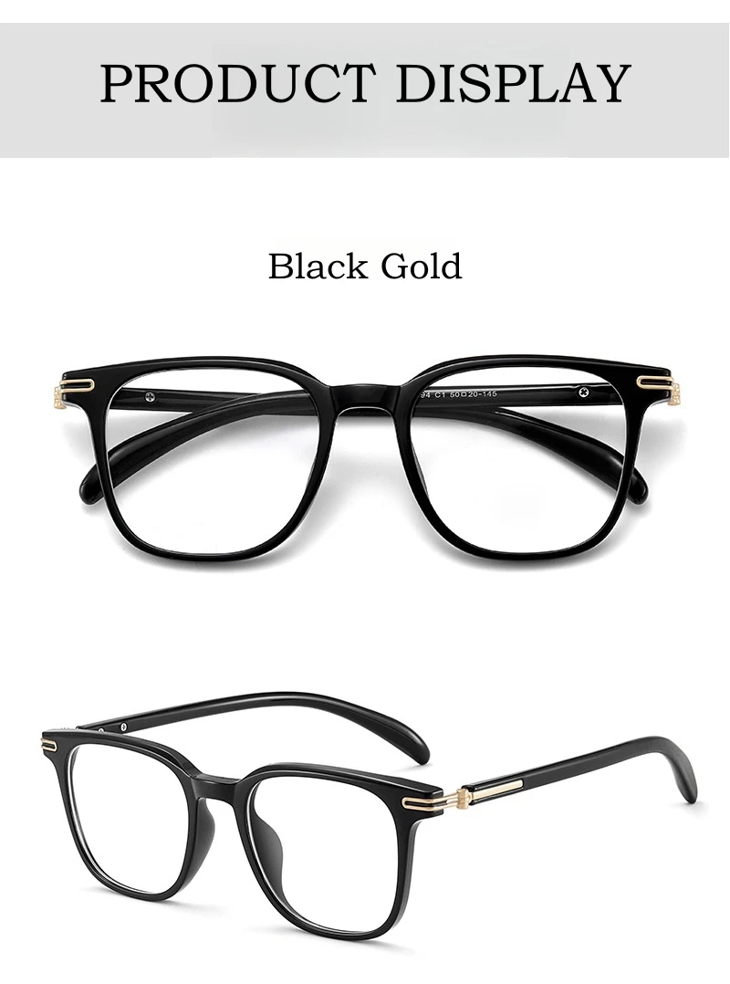 Yimaruili ultraleichte Mode tr90 Holzmaserung Brillen Frauen kleine Gesichter quadratische optische Rezept Herren Brillen Rahmen 21009 – Detail 12