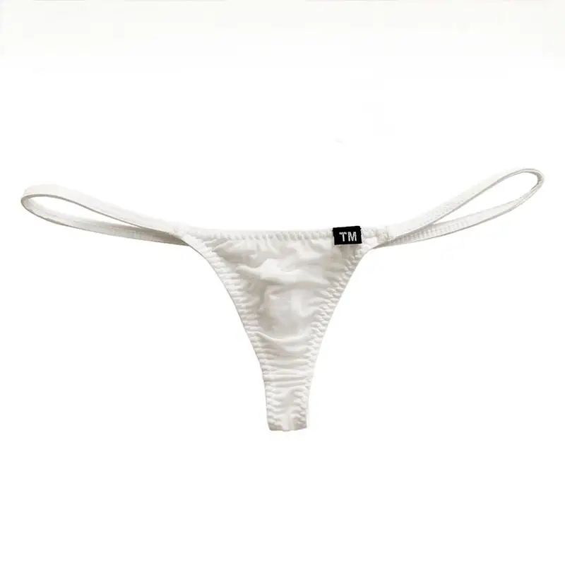 Sexy Super Low Rise Men T-Back G String Thong Push Up Pouch Stretch Soft Comfort Support Fashion Male Underwear