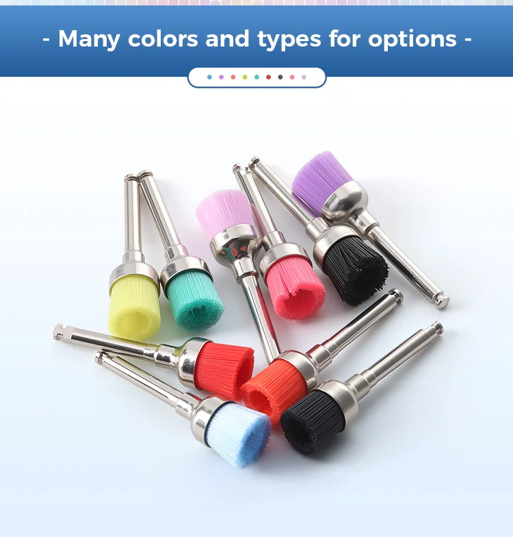 10PCS AZDENT Dental Polieren Pinsel Aluminium Oxid Siliziumkarbid Polieren Prophy Pinsel Werkzeug für Contra Winkel Handstück – Detail 19
