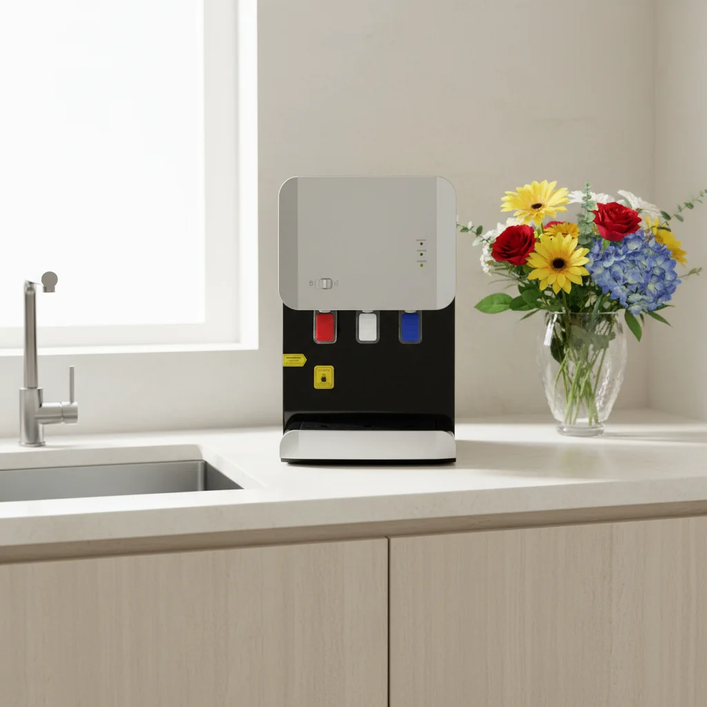

Compact Tabletop Water Dispenser Hot and Cold for Small Office Kitchen