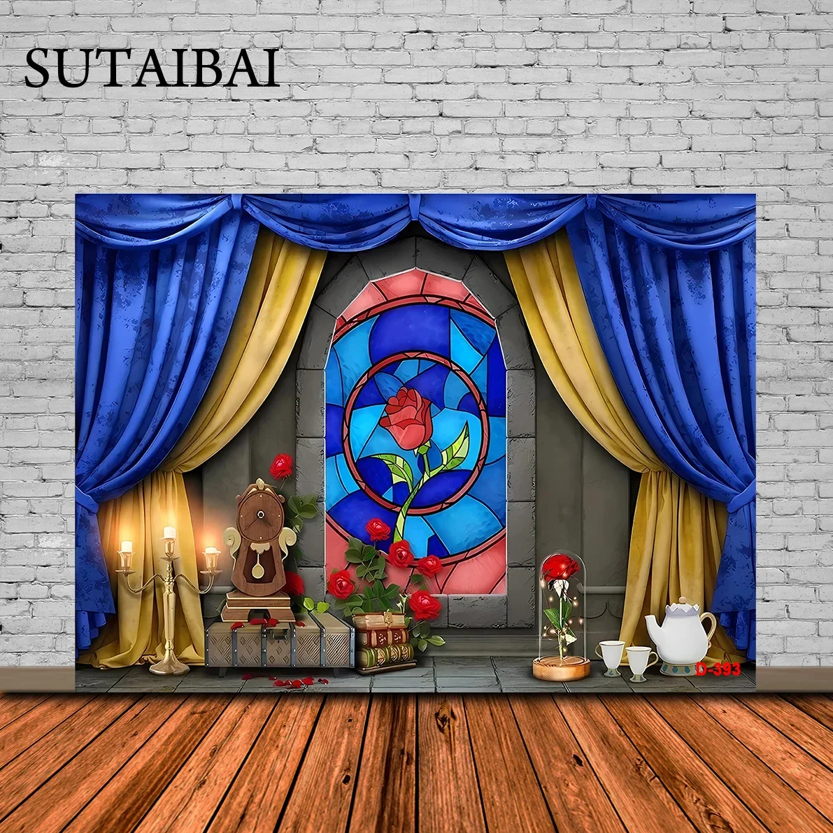 

Beauty Beast Backdrops for Photography Red Carpet Stairs Party Background Castle Palace Ballroom Wedding Backdrop Decoration